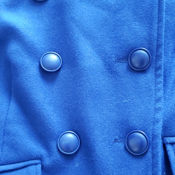 Jack by BB Dakota Royal Blue Double Breasted Coat - Picture 3 of 6